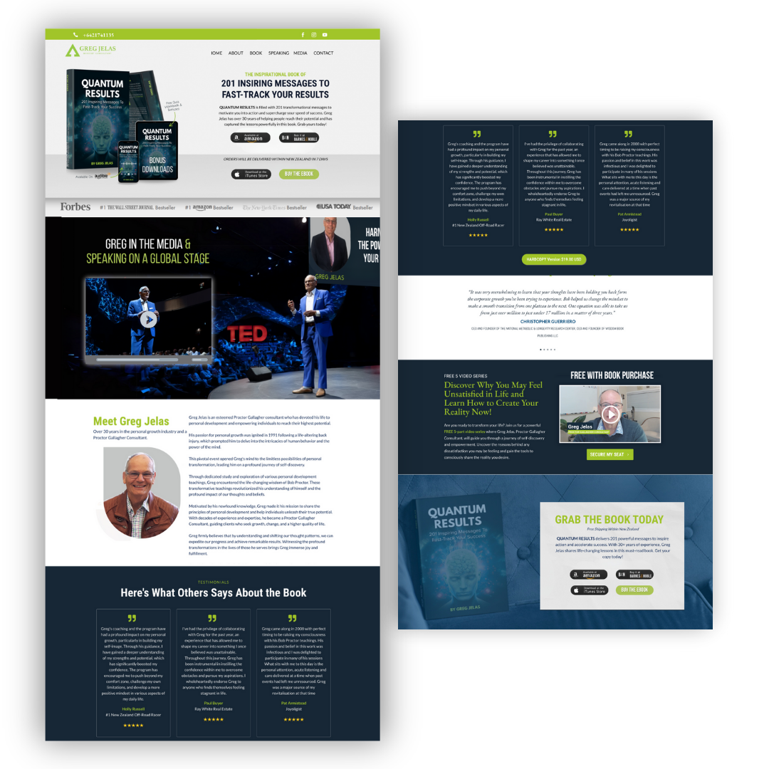 Author Website + Funnels